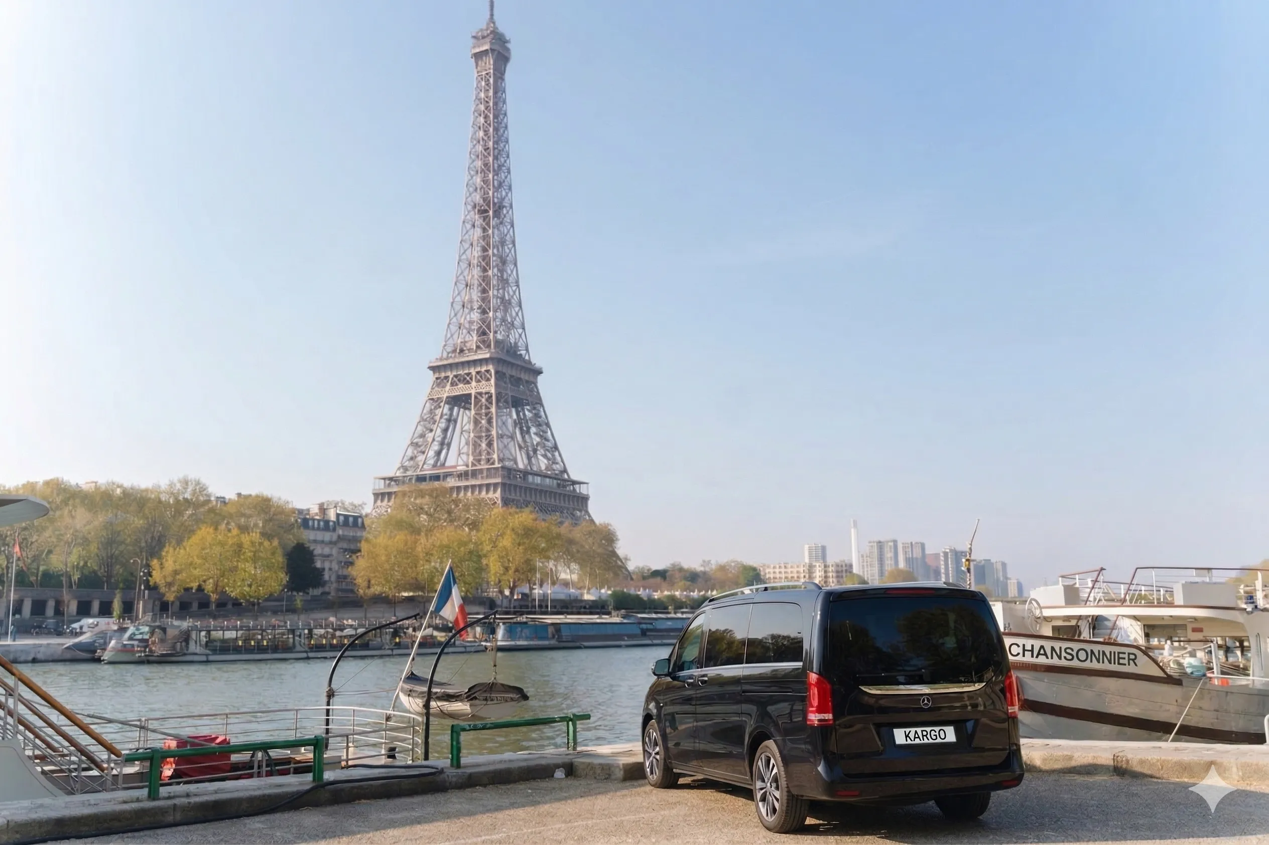 Chauffeur privé Mercedes V-Class pour transfert CDG vers Paris